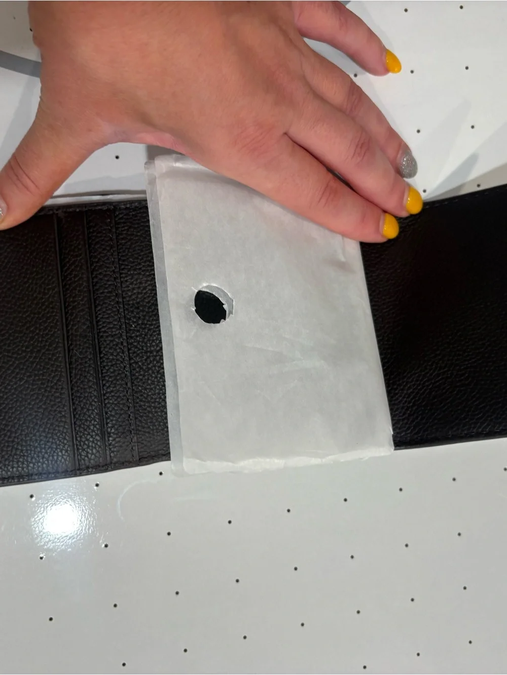 Tory Burch compact pebbled
